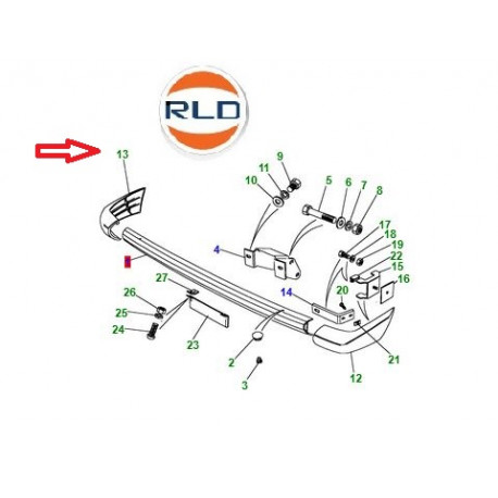 Land rover garniture Range Classic (RTC5695)