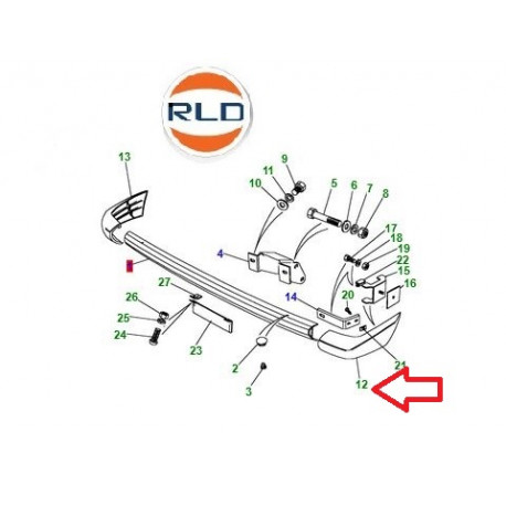 Land rover garniture Range Classic (RTC5696)