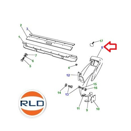 Land rover embout parechoc arriere gauche Range Classic (NTC5233)