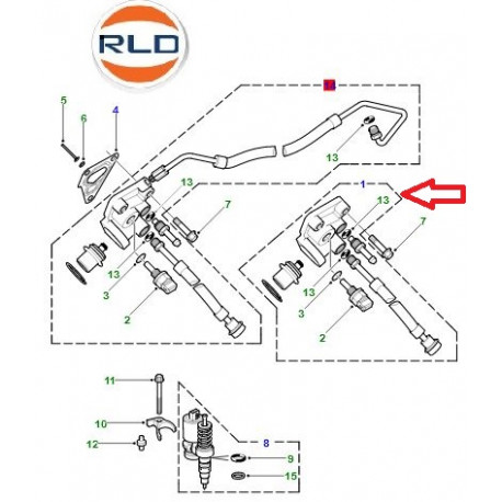 Land rover regulateur de pression de gasoil Defender 90, 110, 130 et Discovery 2 (LR016319)