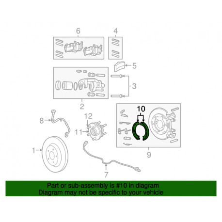 Mopar jeux de machoir Commander XH et Grand Cherokee WH (05086930AC)