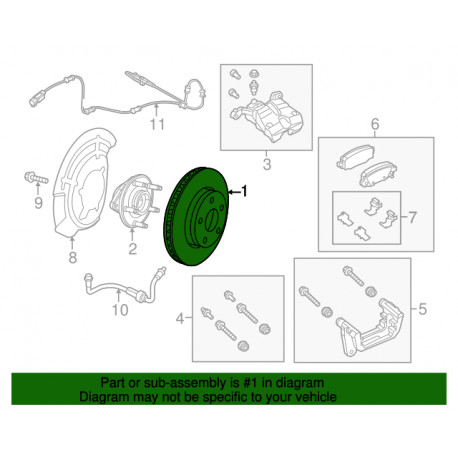 Mopar disque de frein Cherokee KL (68243428AB)