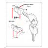 kit 2 barillets avec 2 cles
