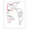 kit  2 barillets 2 clefs Defender