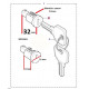 kit 2 barillets et 2 cles Defender