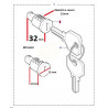 kit 2 barillets et 2 cles Defender