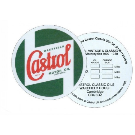 Castrol etiquette de vidange CASTROL (07MTI)