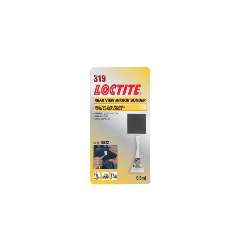 Colle de rétroviseur intérieur Loctite 319 0,5ml et 1 gaze