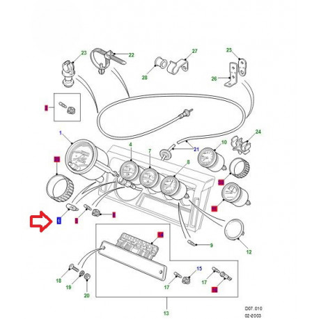 Land rover ampoule (AMR3339)