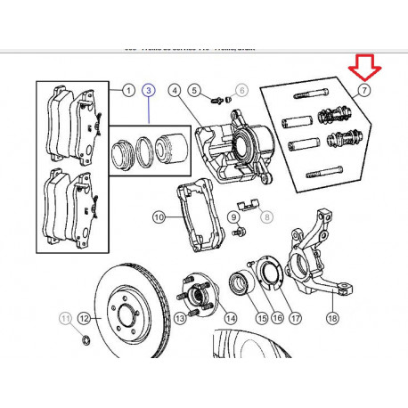 Mopar axe PT Cruiser (05017845AB)