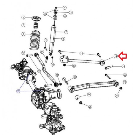 Mopar bras Wrangler JK (52059976AF)