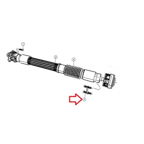 Mopar vis arbre avant (68003249AB)