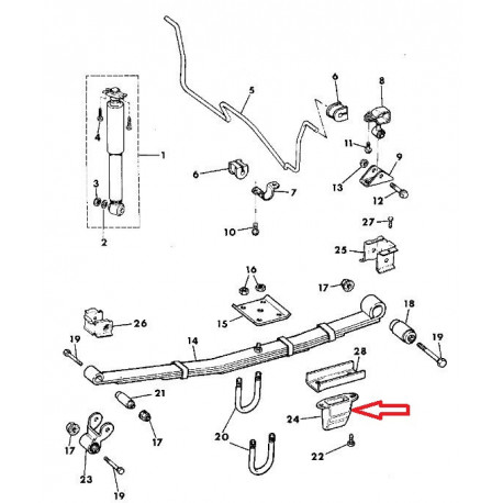 Mopar tampon Cherokee XJ (52002393)