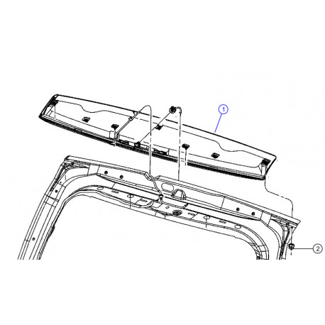 Mopar spoiler (0ZW33RXFAB)