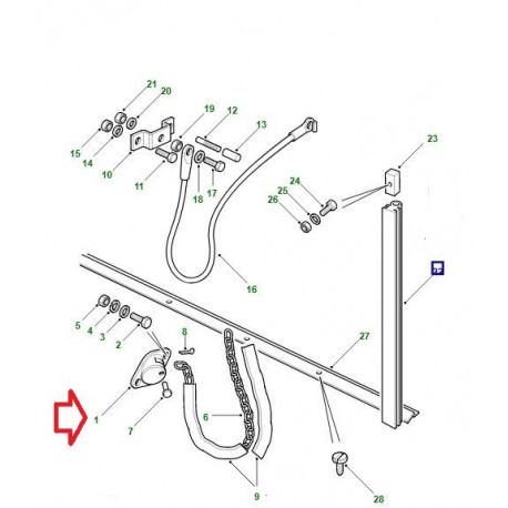 Land rover support (302825)