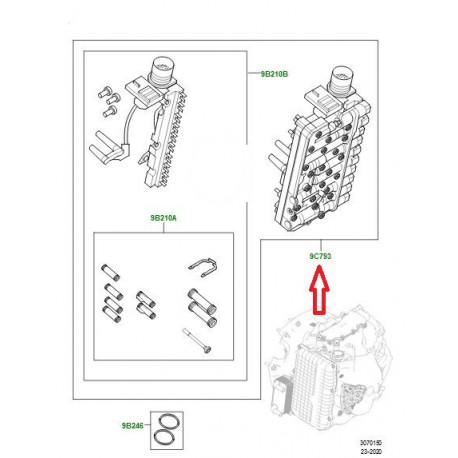 Land rover soupape (LR086165)