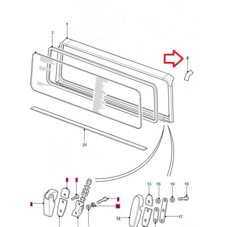 Land rover rembourrage-mousse (ENX500250)