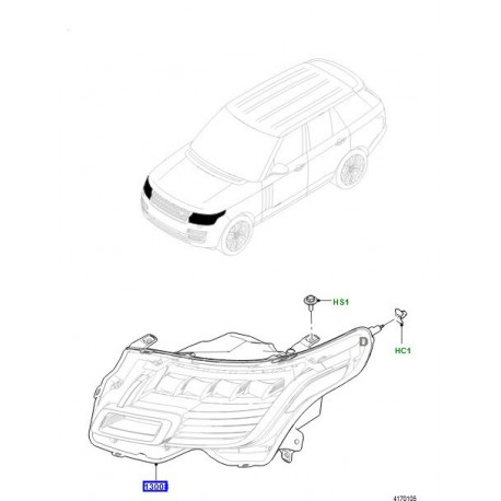 Land rover Phare avant gauche RR SPORT (LR139454)