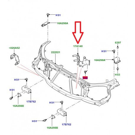 Land rover Support prise recharchement batterie RR Sport (LR124498LR)