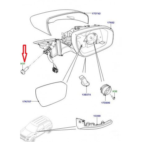 Land rover vis M6 x 16mm (LR025172)