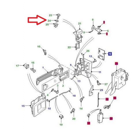 Land rover rondelle M4 (WA104002)