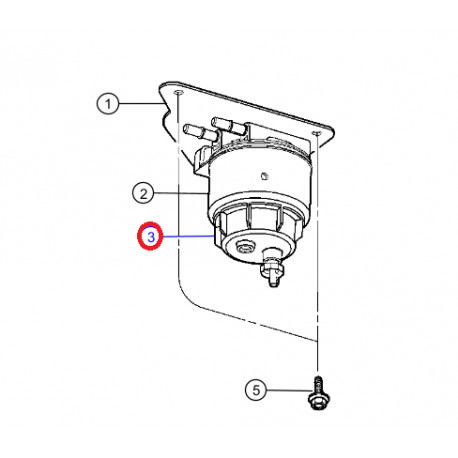 Mopar cuve de filtre a carburant (05019740AA)