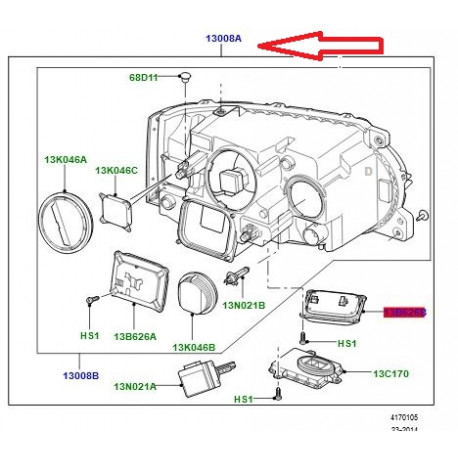 Land rover PHARE (LR143003LR)