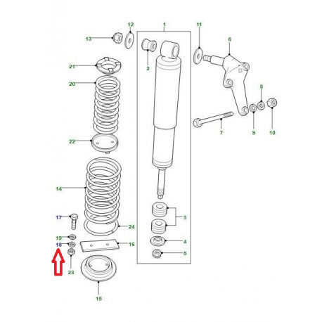 Land rover Rondelle M10 Defender , Discovery 1, Freelander 1 (WA110066)