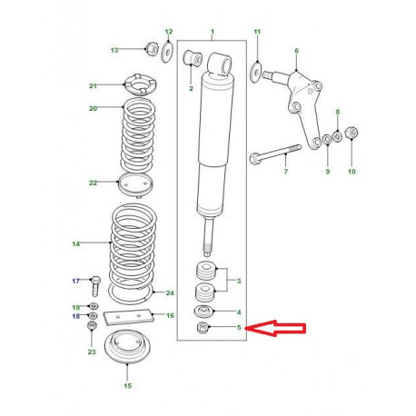 Land rover ecrou hexagonal M12 Defender (RYH501080)