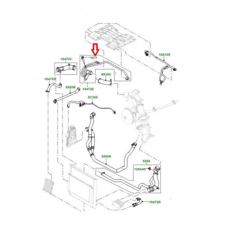 Land rover agrafe Range Sport (LR017360)