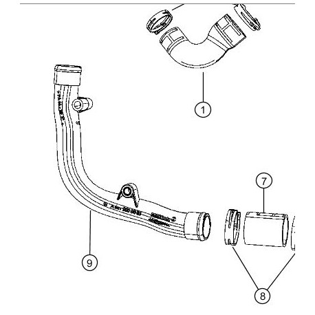 Mopar tuyau flexible (68169838AA)