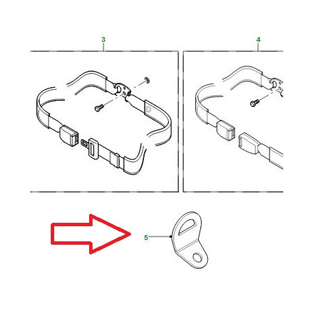 Land rover support fixation ceinture de securité (RRC8187)