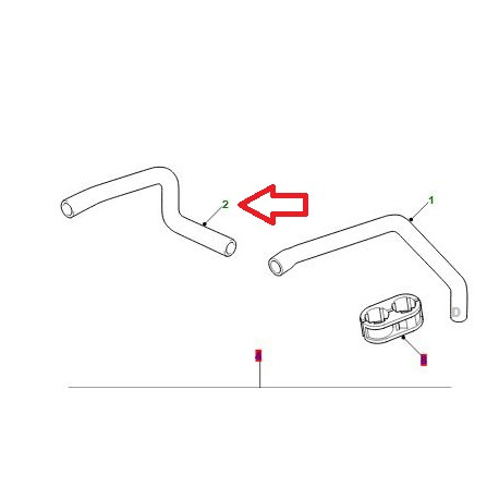 Land rover durite de chauffage 300 TDI DEFENDER (BTR6164)