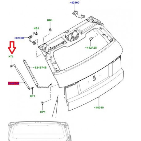 Land rover BOULON A ROTULE (LR138284LR)