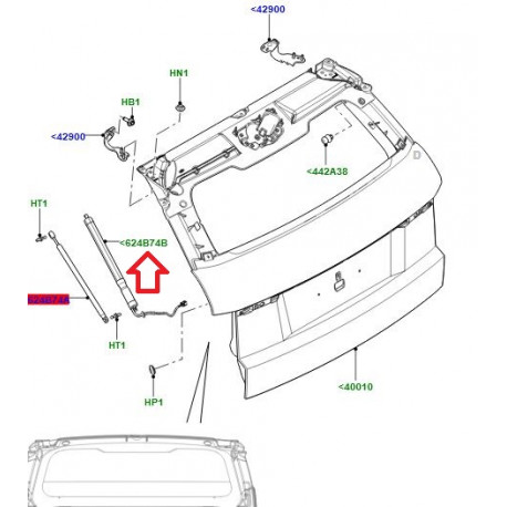 Land rover ELMT HAYON (LR135655LR)