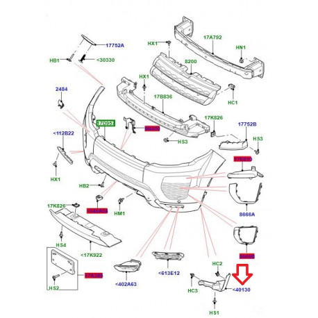 Land rover support-butee (LR084851)