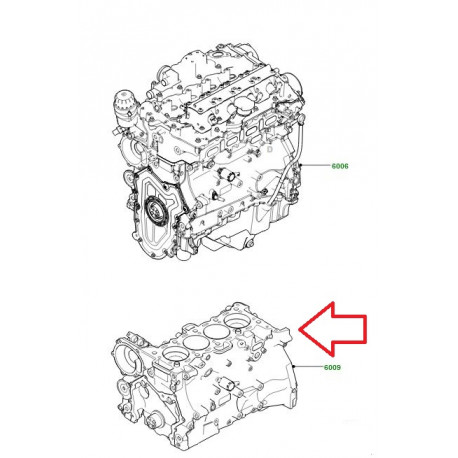 Land rover Bloc moteur embielle (LR100582)