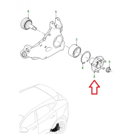 Jaguar moyeu Avant  Arriere E-Pace (J9C7188)