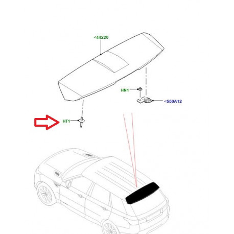 Land rover goujon (LR083224)