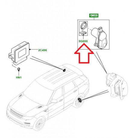 Land rover Kit reparation moteur stationnement RANGE SPORT (LR101976)