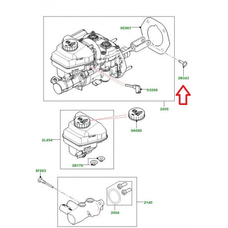 Land rover axe a tete plate bout perce Range L405,  Sport (LR043726)