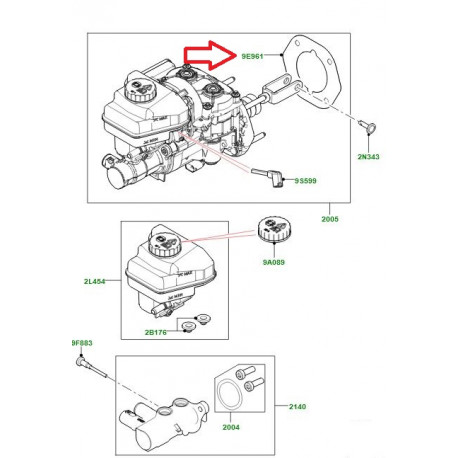 Land rover Joint mastervac (LR108089)