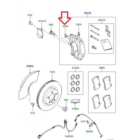 Land rover vis de purge Range L405,  Sport (LR039525)