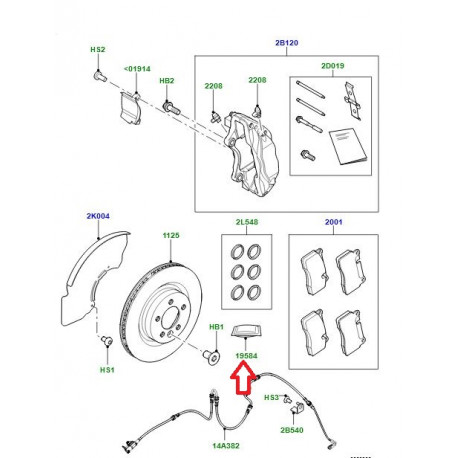 Land rover graisse lubrification etrier longue durée (LR020972)