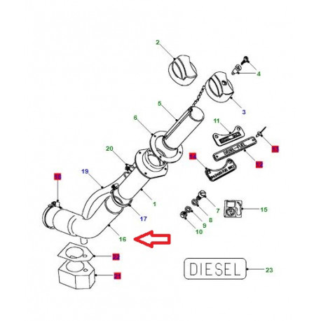 Land rover tuyau flexible tubulure rempliss. Defender 90 (NTC2338)