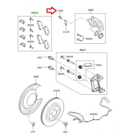 Land rover vis de purge etrier de frein (LR015523)