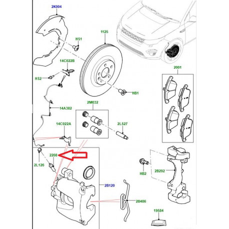 Land rover vis de purge etrier de frein (LR061377)