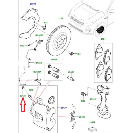 Land rover capuchon-vis de purge Evoque (LR027312)