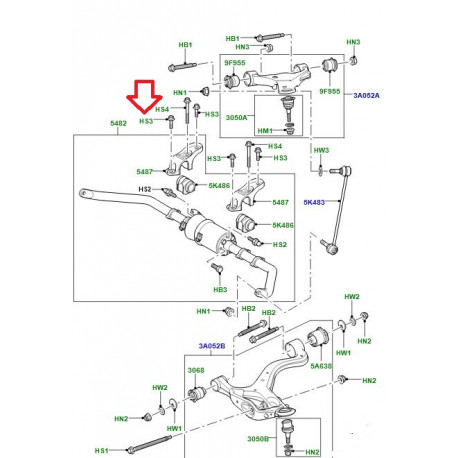 Land rover Vis M 12 x 40 mm (RYP501120)