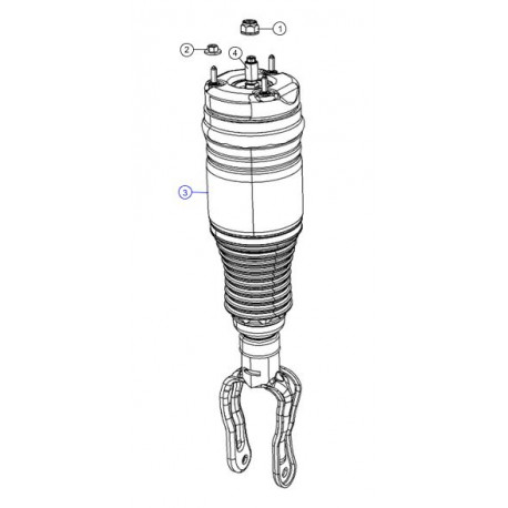 Mopar Amortisseur avant gauche WK (68231885AC)